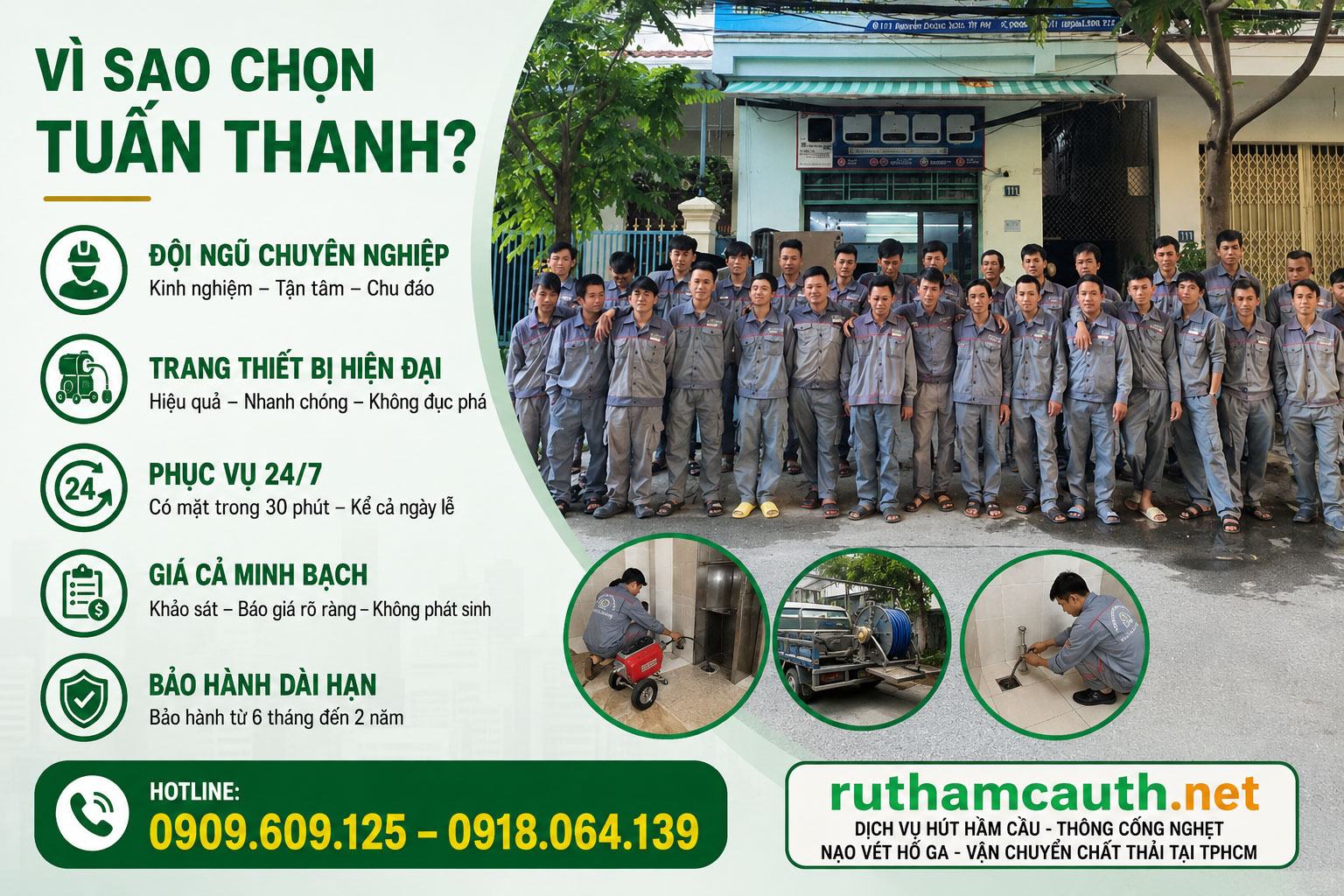 Tại Sao Nên Chọn Dịch Vụ Thông Cống Nghẹt Quận 6 Của Tuấn Thanh?