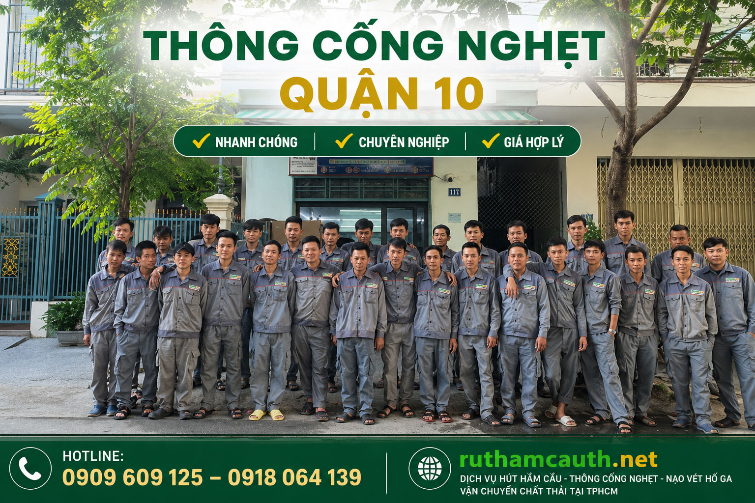 Thông Cống Nghẹt Quận 10 - Dịch Vụ Chuyên Nghiệp Từ Tuấn Thanh