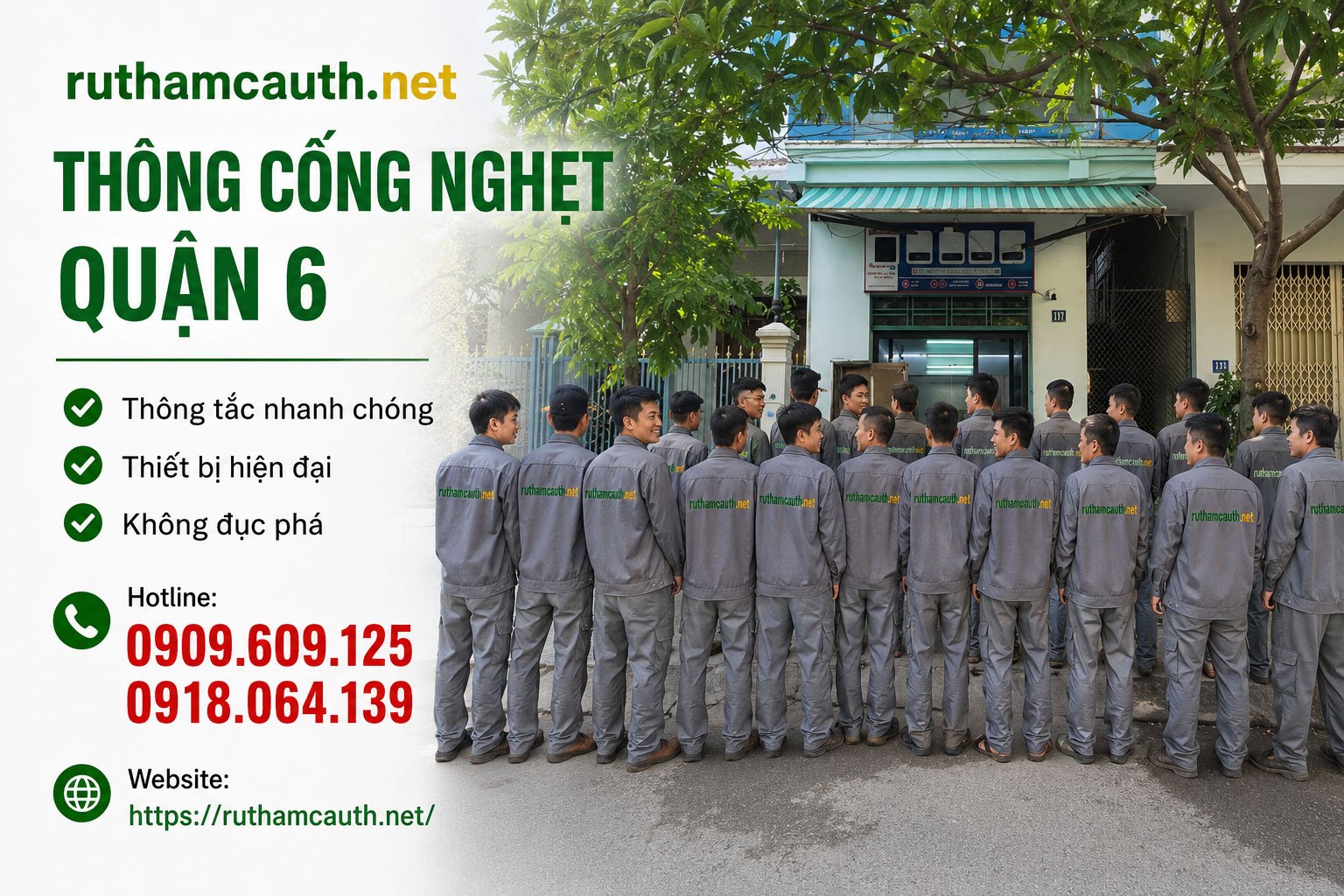 Thông Cống Nghẹt Quận 6 - Dịch Vụ Chuyên Nghiệp Từ Tuấn Thanh