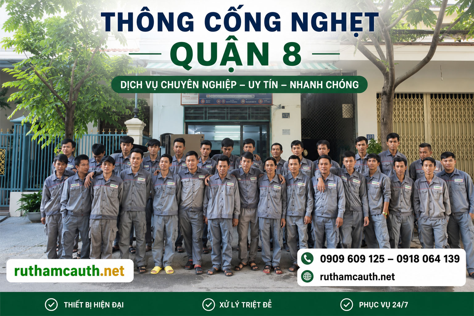 Thông Cống Nghẹt Quận 8 - Dịch Vụ Chuyên Nghiệp Từ Tuấn Thanh