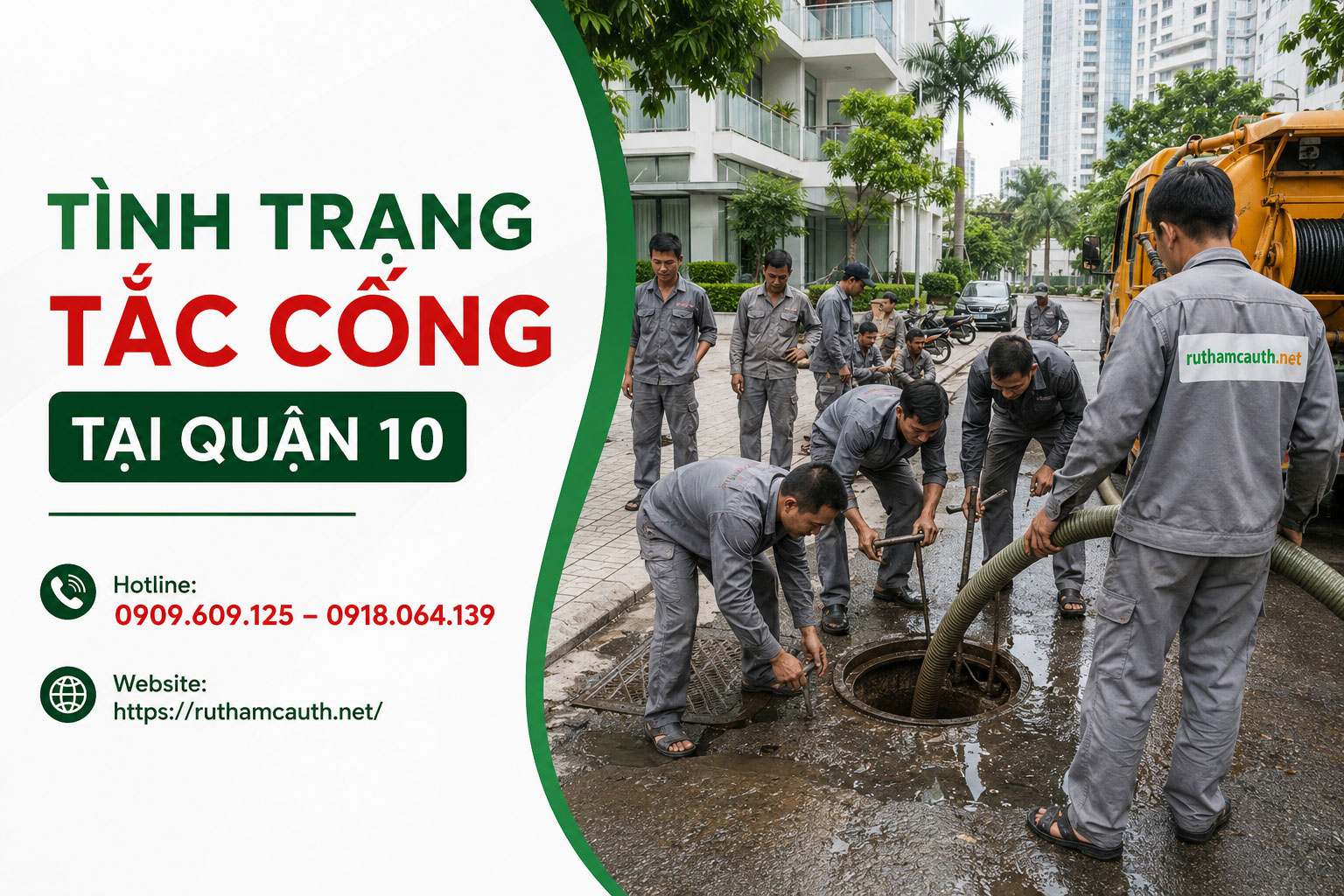 Tình Trạng Tắc Cống Tại Quận 10