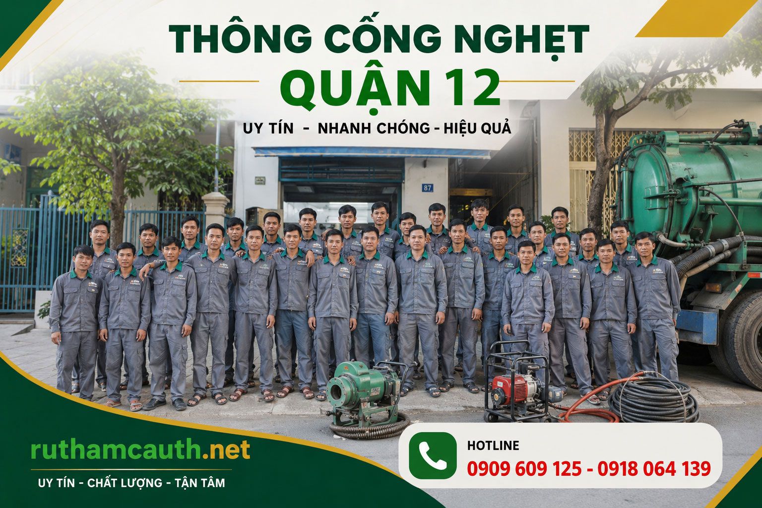 Thông Cống Nghẹt Quận 12 - Tuấn Thanh: Giải Pháp Chuyên Nghiệp, Nhanh Chóng và Hiệu Quả