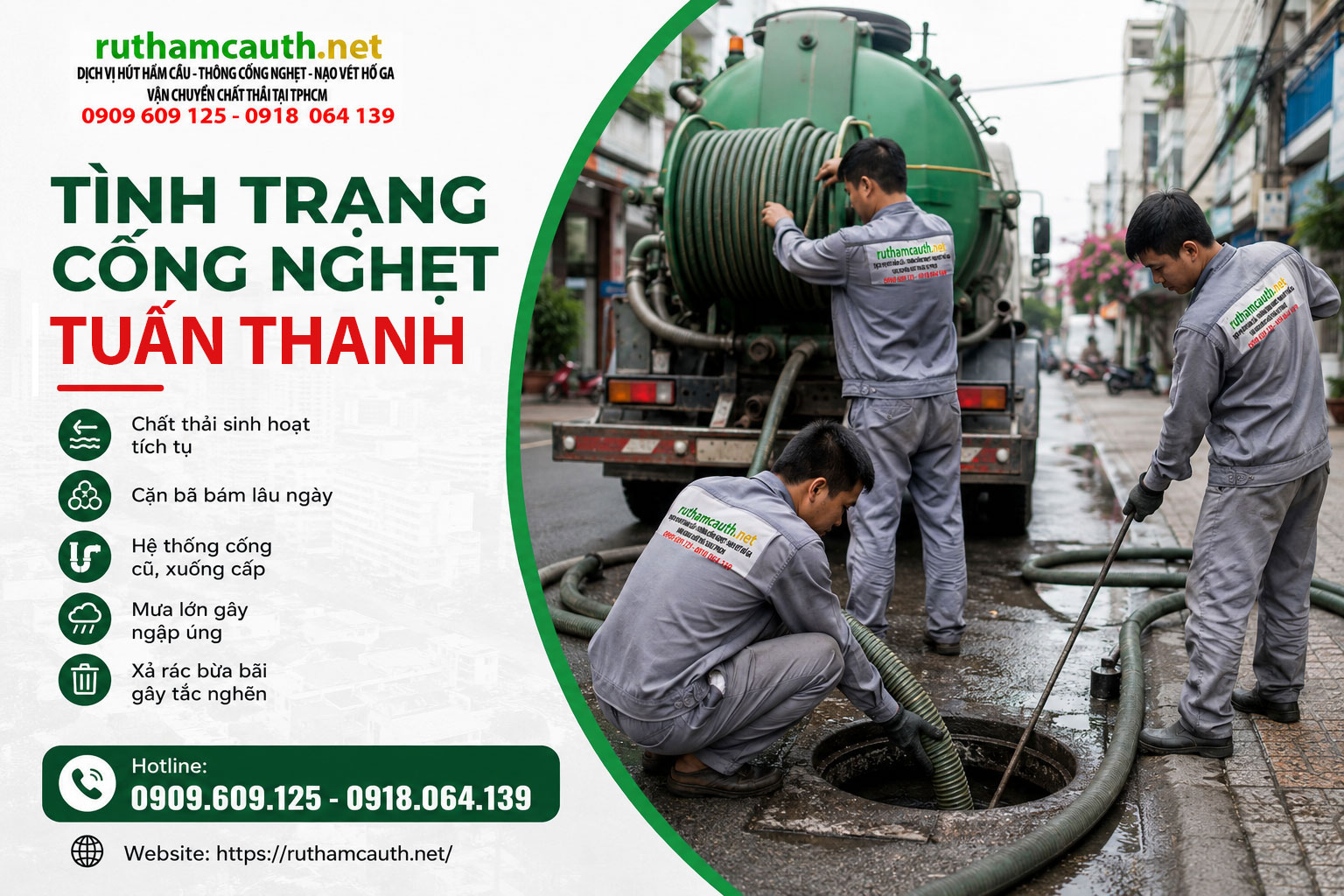 Tình trạng cống nghẹt