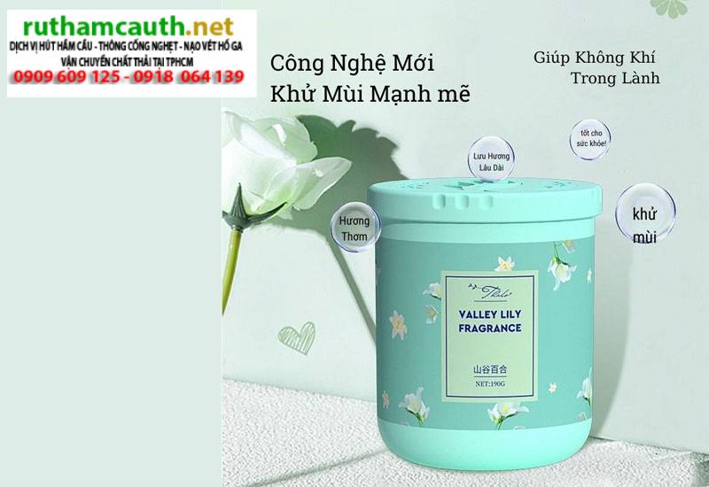 Sử dụng sáp thơm, túi thơm khử mùi nhà vệ sinh hiệu quả