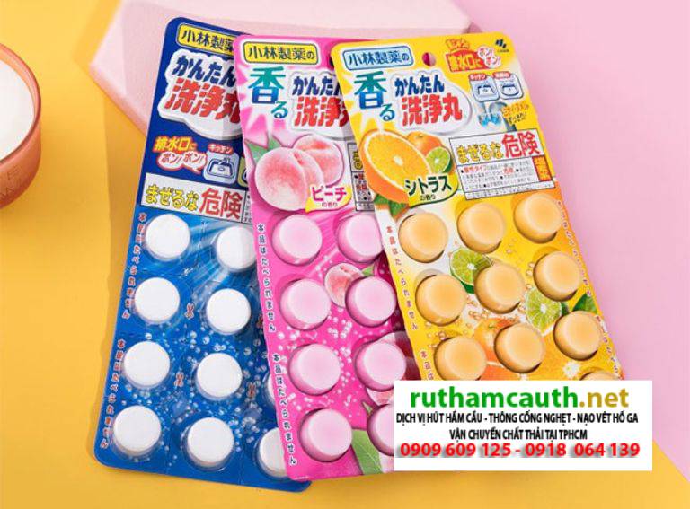 Review 4 Viên Thông Cống Của Nhật Giá Rẻ, Thông Tắc Nhanh