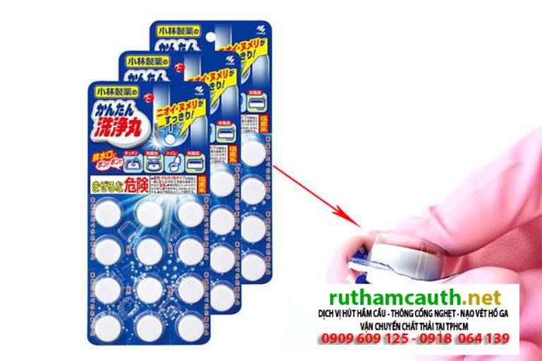 Review 4 Viên Thông Cống Của Nhật Giá Rẻ, Thông Tắc Nhanh