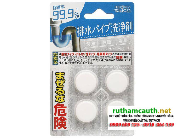 Review 4 Viên Thông Cống Của Nhật Giá Rẻ, Thông Tắc Nhanh