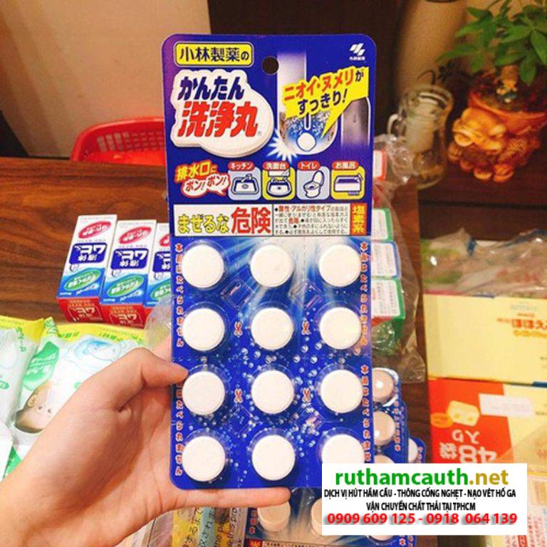 Review 4 Viên Thông Cống Của Nhật Giá Rẻ, Thông Tắc Nhanh