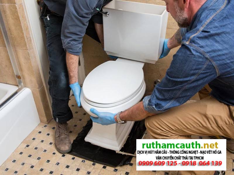 Xử lý bồn cầu phát ra tiếng ục ục