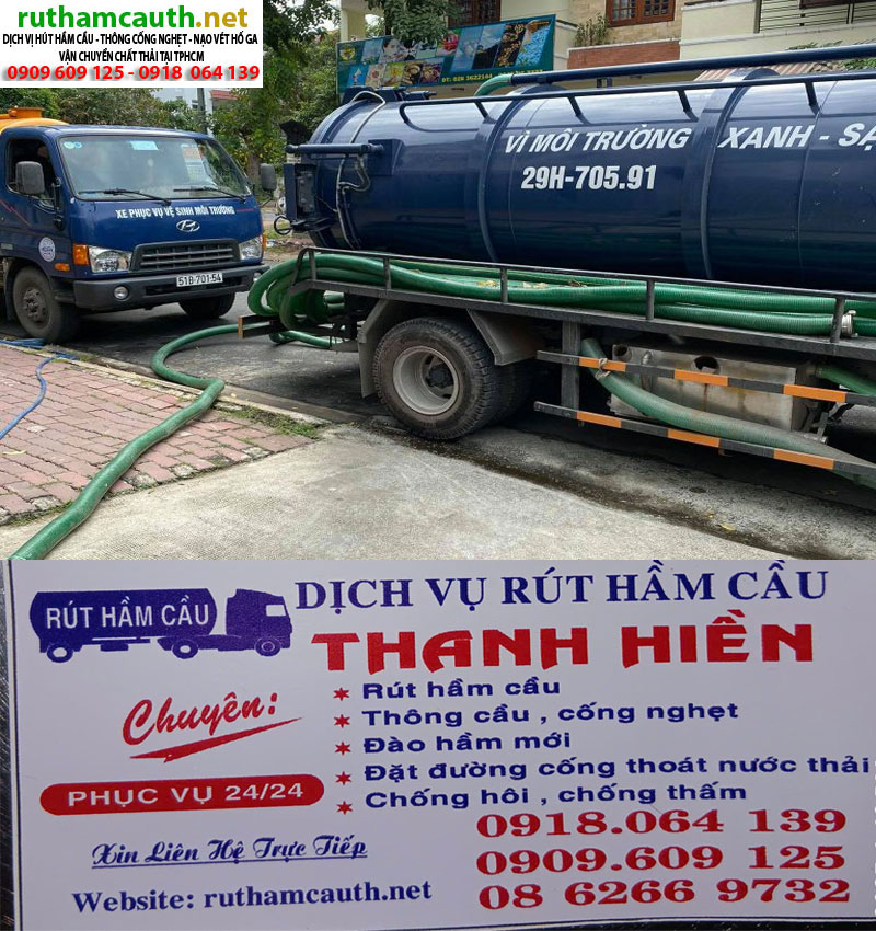 Dịch vụ hút hầm cầu cơ quan nhà nước – văn phòng – tòa nhà