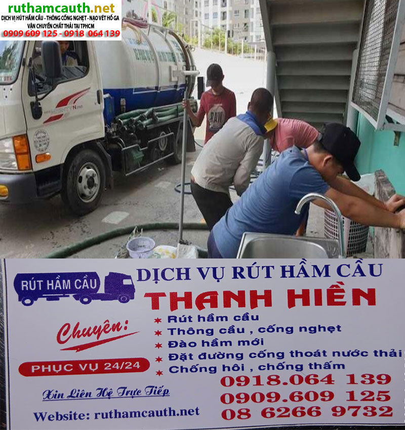 Dịch vụ hút hầm cầu cơ sở giặt ủi – nhà tắm công cộng – spa