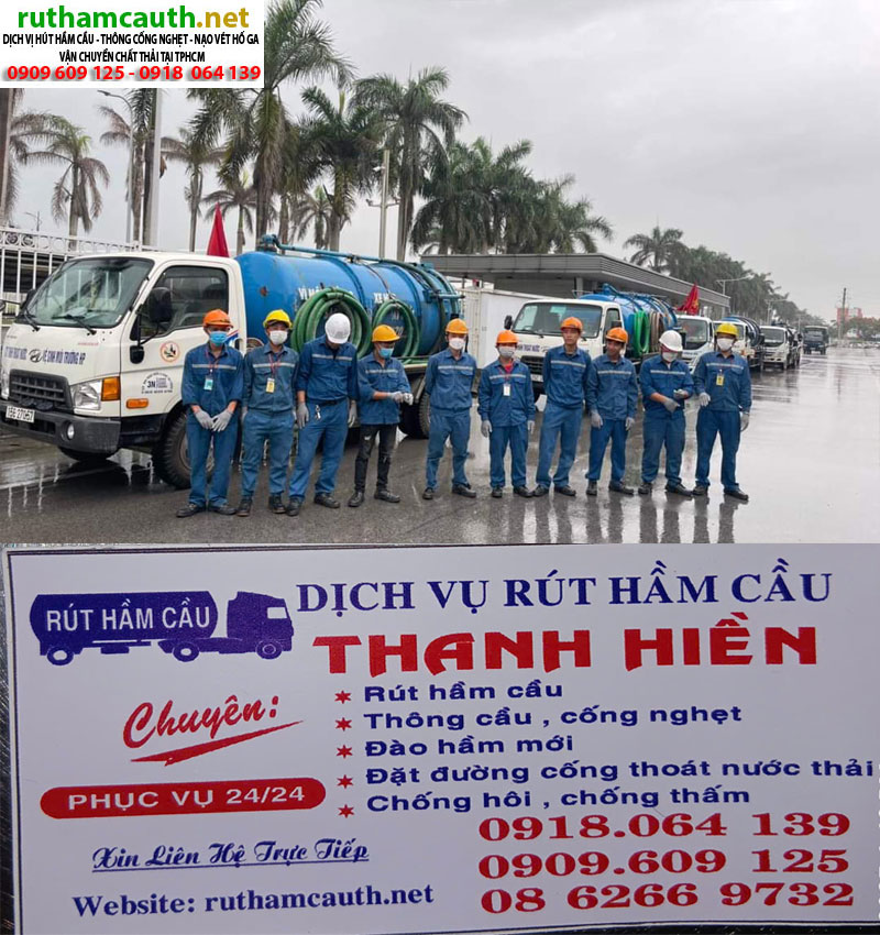 Dịch vụ hút hầm cầu nhà hàng – quán ăn – quán nhậu (lượng dầu mỡ lớn gây đầy hầm nhanh)