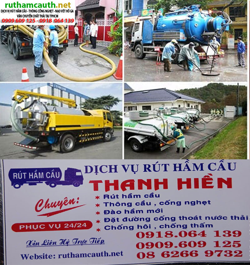Dịch vụ hút hầm cầu nhà máy chế biến thủy sản – nông sản