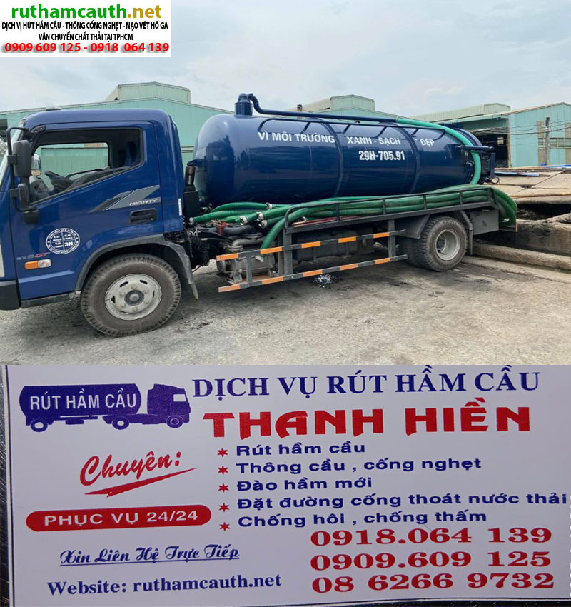 Dịch vụ hút hầm cầu nhà trọ – ký túc xá – dãy phòng cho thuê