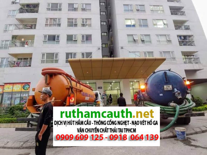 Dịch vụ rút hầm cầu nhanh chóng tại tòa nhà cao tầng TP.HCM