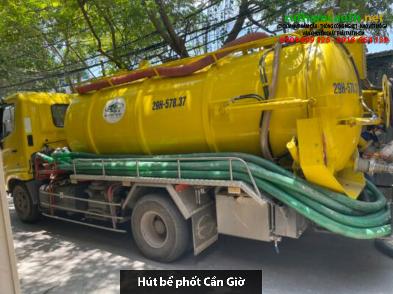 Báo giá xe hút bể phốt Cần Giờ giá rẻ