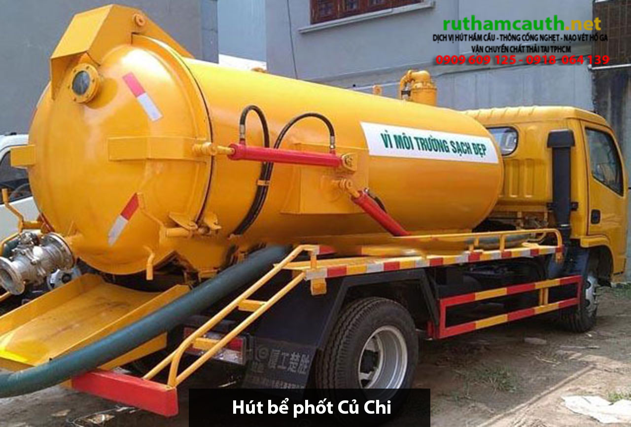 Báo giá xe hút bể phốt Củ Chi giá rẻ