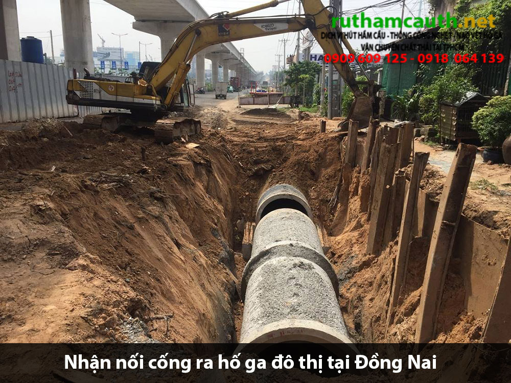Bảng báo giá nhận nối cống ra hố ga đô thị Đồng Nai