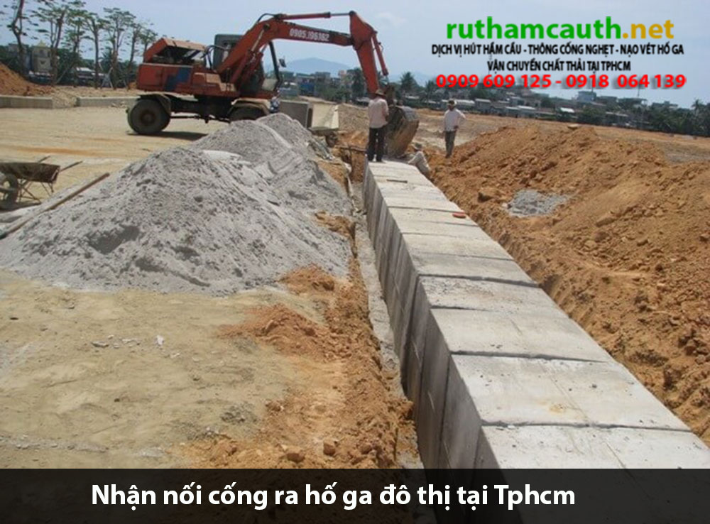 Bảng báo giá nhận nối cống ra hố ga đô thị TPHCM