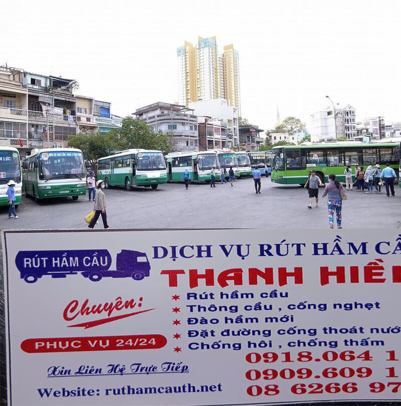 Rút hầm cầu bồn cầu bến xe Chợ Lớn quận 6