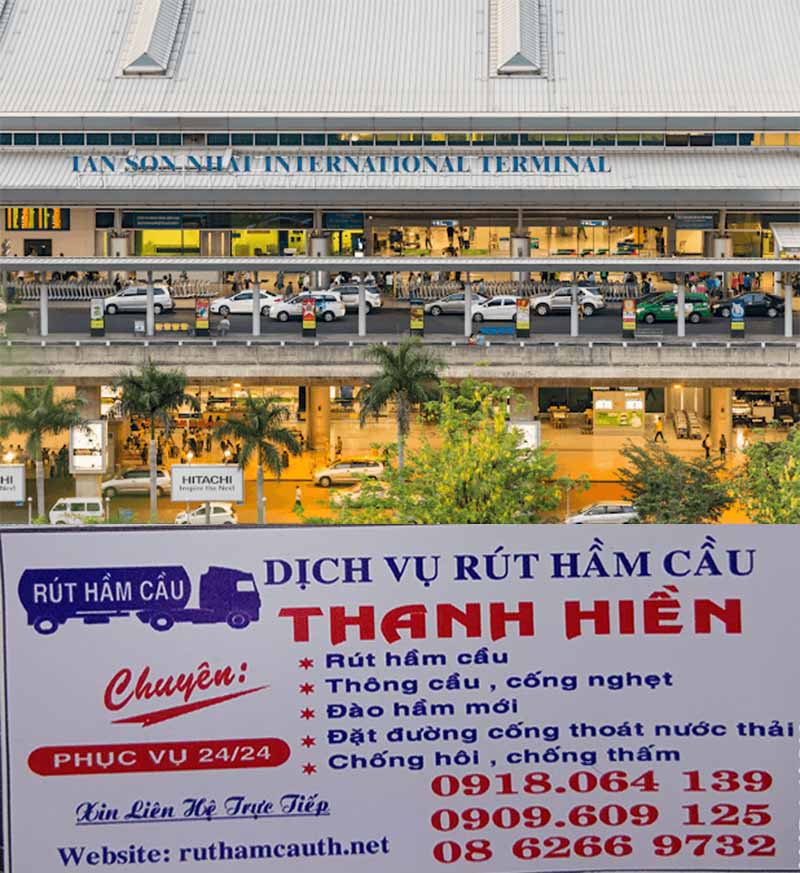 Thông cống nghẹt bồn cầu bến xe Tân Sơn Nhất quận Tân Bình
