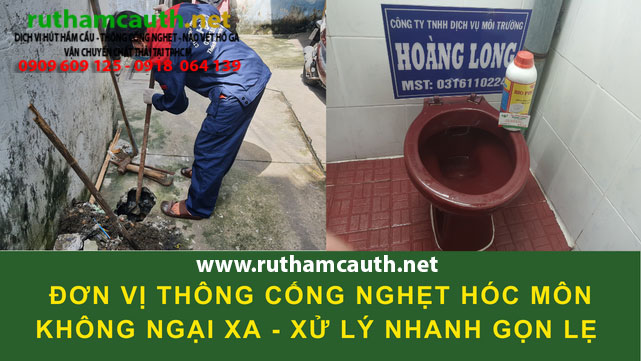 Bảng Báo Giá Dịch Vụ Thông cống nghẹt Hóc Môn