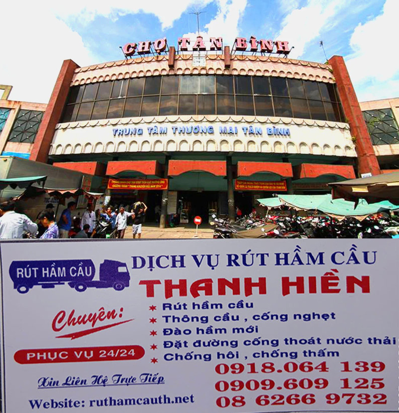 Thông cống nghẹt nhanh chợ Tân Bình