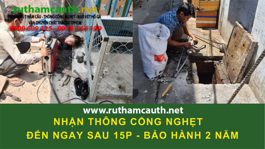 Thông cống nghẹt nhanh chóng, hiệu quả tại TPHCM